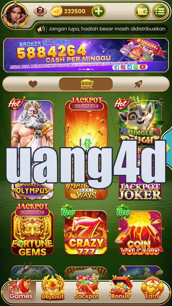 uang4d Tangkapan Layar - APK Resmi